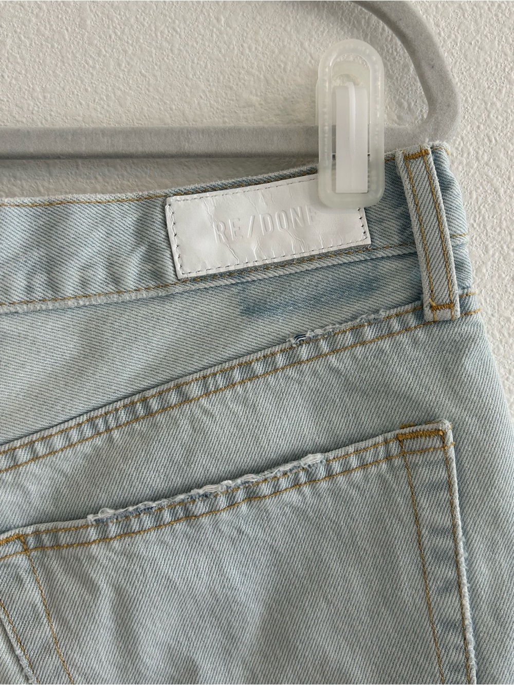 Re/Done Mid Rise Boy Shorts - Picture 7 of 9